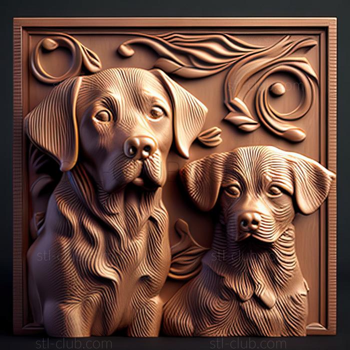 3D model st dogs (STL)